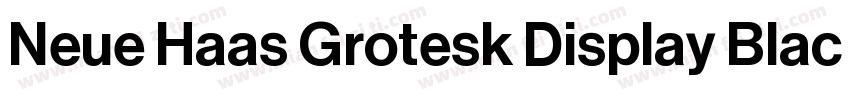 Neue Haas Grotesk Display Black字体转换